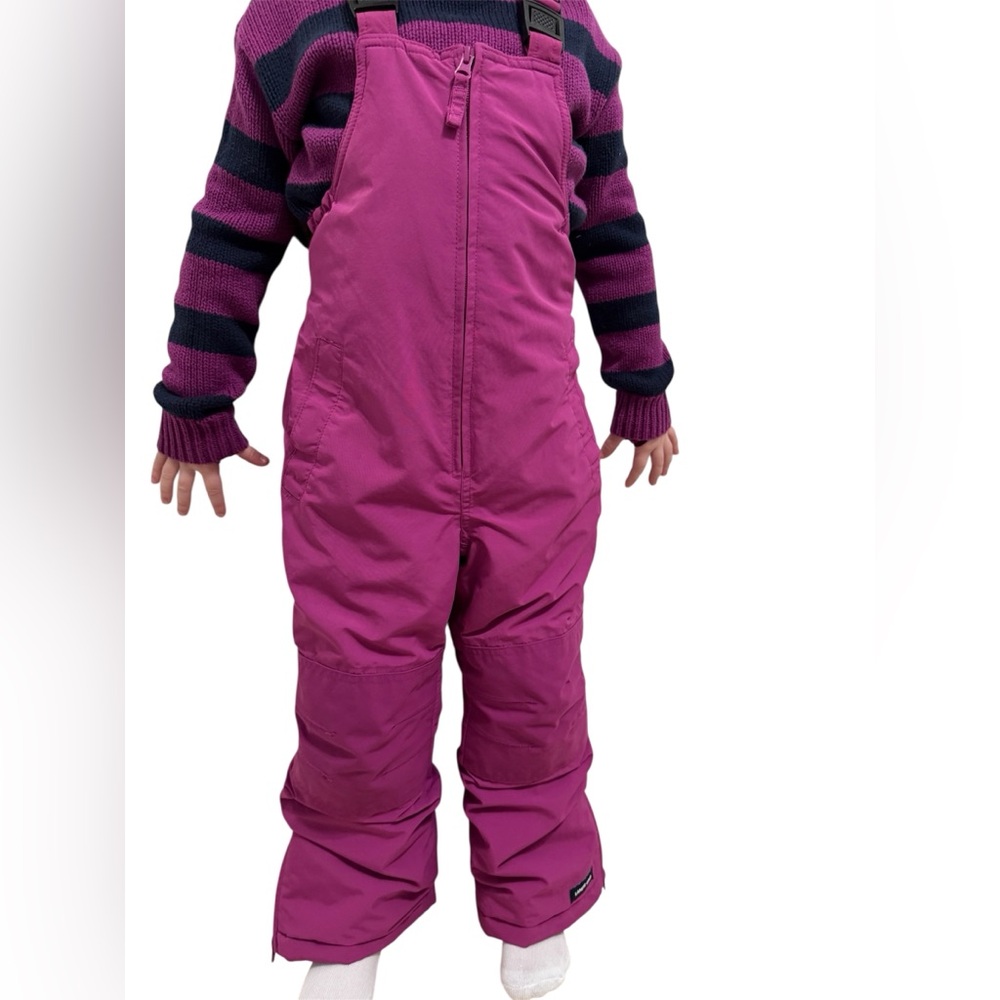 Lands’ End Squall Girls Ski Pants Snow Bibs NWT Waterproof Insulated.